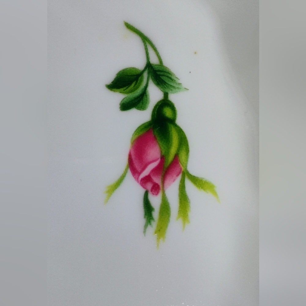 Vintage Christineholm Ceramic Quiche Dish Roses Fluted G-4 - Picture 5 of 15